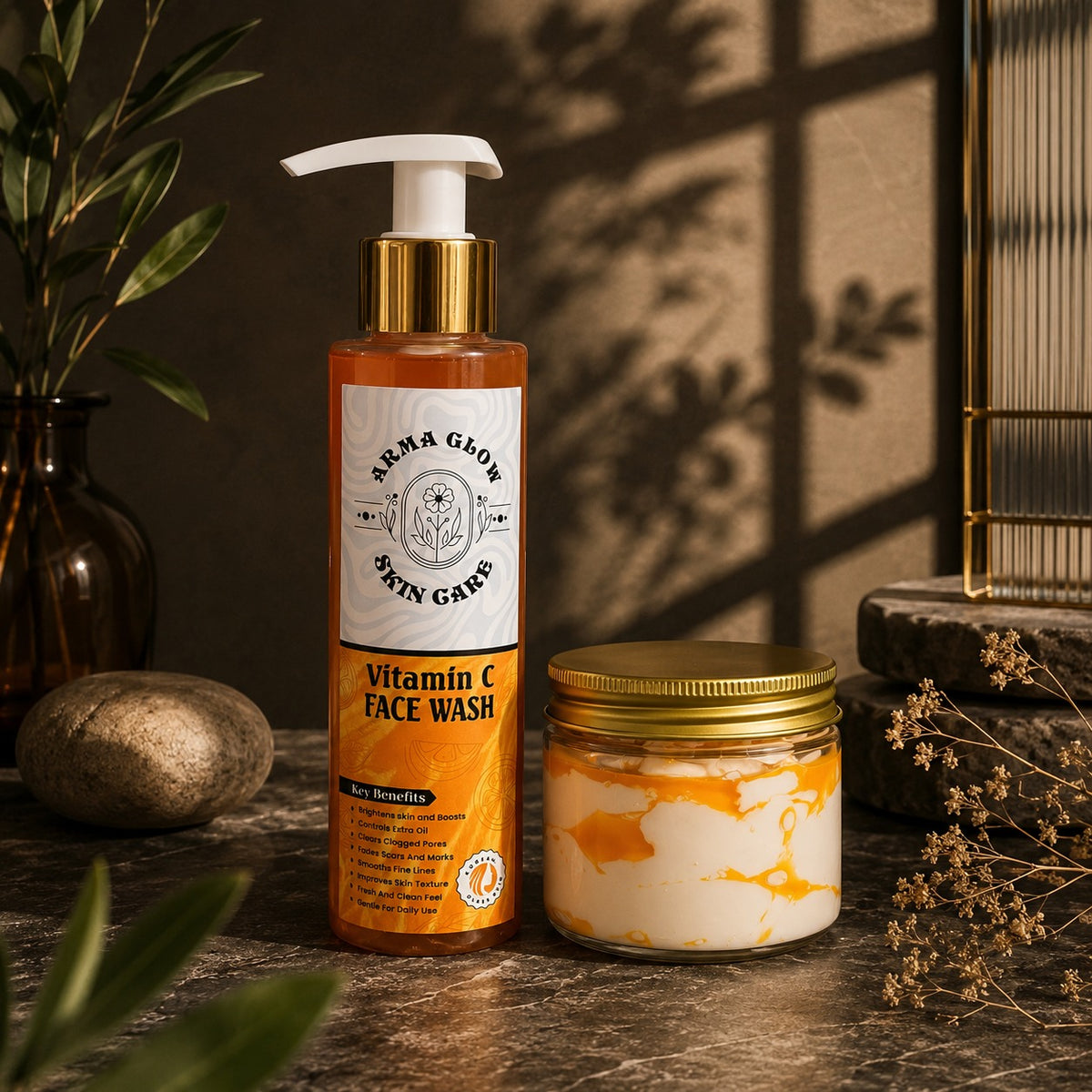 Zafrani Whitening Cream + Vitamin C Face Wash (Combo)