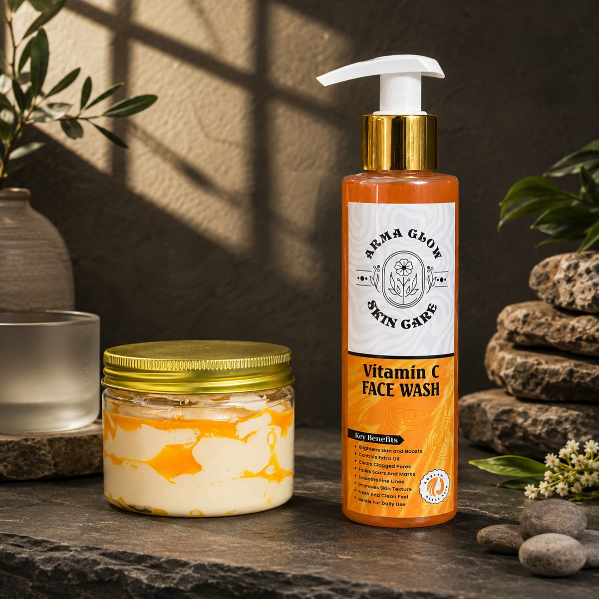 Zafrani Whitening Cream + Vitamin C Face Wash (Combo)